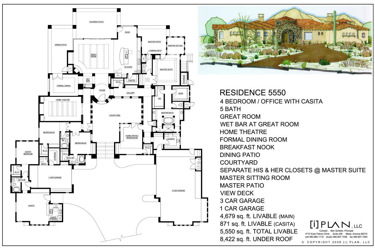 Floor Plans 5 001 Sq Ft To 7 500 Sq Ft 