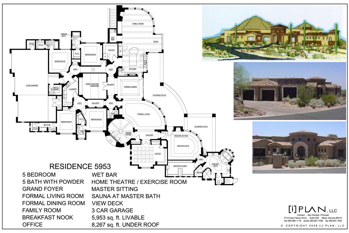 Floor Plans 5 001 Sq Ft To 7 500 Sq Ft 