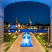 Resort Style Pool in a Custom Home Design by I PLAN